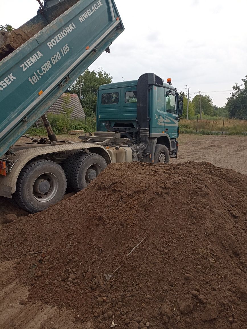 Ziemia Polna Tanio Podniesienie Terenu Działki z Transportem Kruszywa