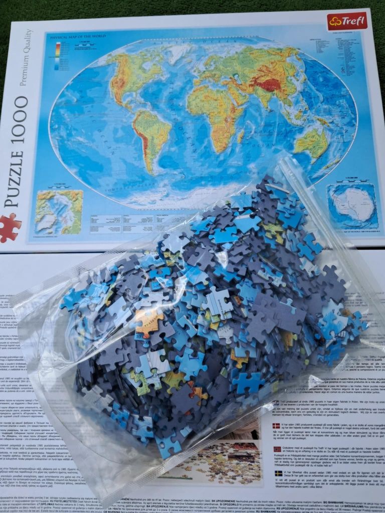 Puzzle mapa świata 1000 elementów
