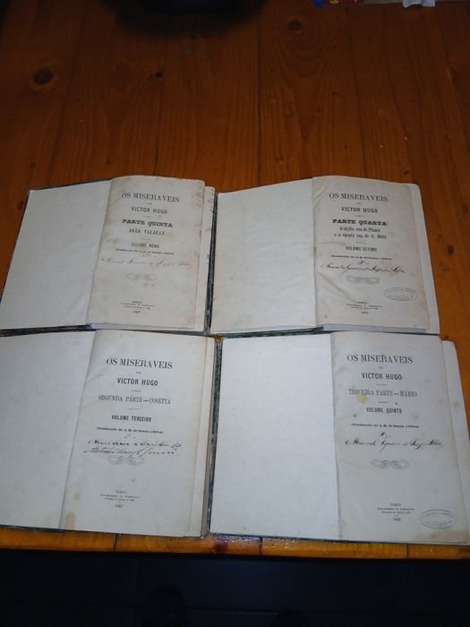 Primeira edição dos  Miseráveis  Ano 1862
