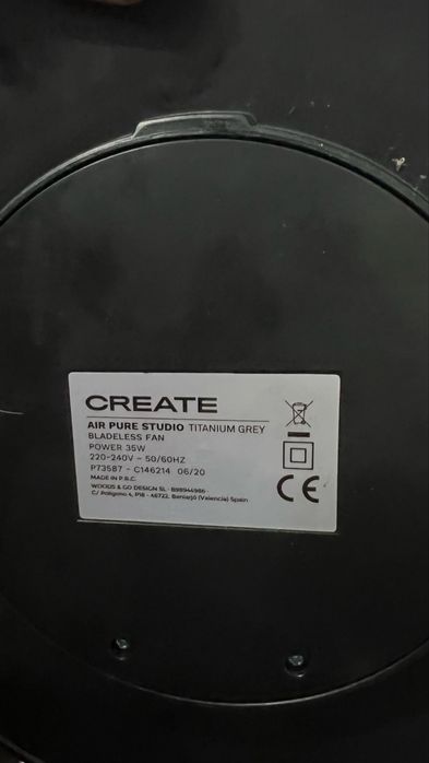 Purificador de ar Create