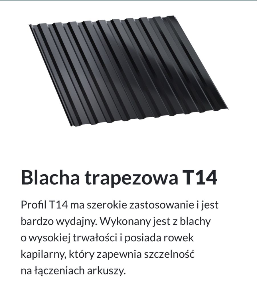 blacha trapezowa T14 T18 T20+ połysk mat
