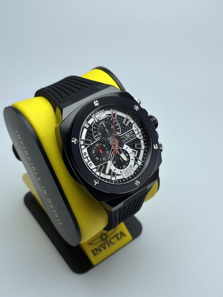 Invicta 48164, чоловічий спортивний годинник інвікта,інвікта хронограф