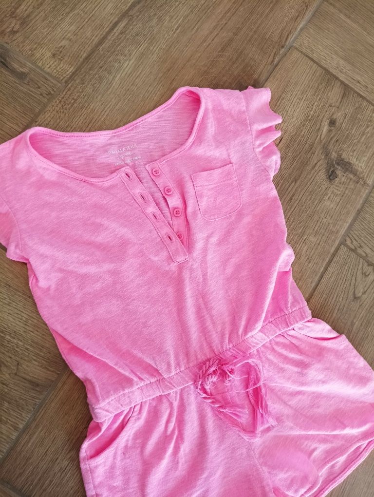 Primark różowy kombinezon na lato 110