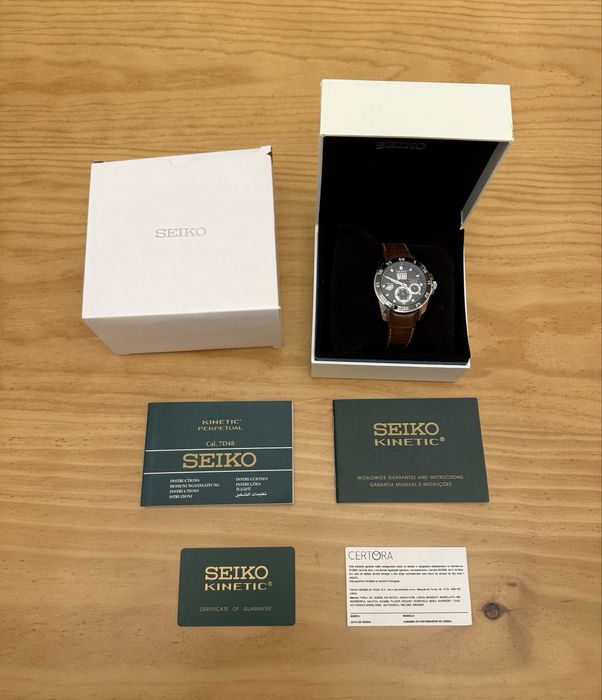 Seiko Sportura Kinetic Perpetual Calendar NOVO