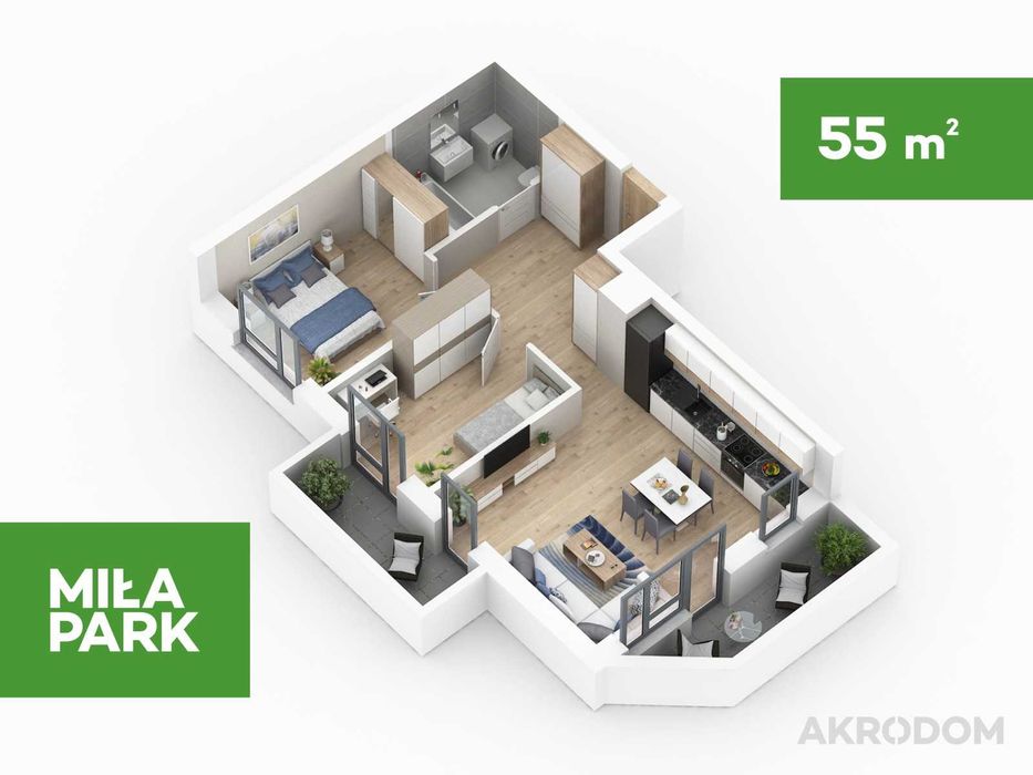 3 POKOJE => DWA BALKONY ==> Rzeszów Drabinianka
