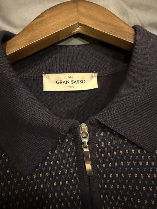 Свитер кофта поло gran sasso