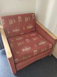 Fotel rozkładany jednoosobowy z funkcją spania