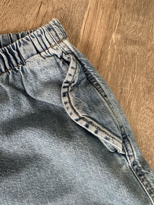 Reserved 134 spodnie jeansowe joggery jeans jeansy szerokie bojówki