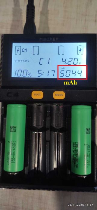 INR21700 Samsung 50S. Новий високотоковий акумулятор 5000mАh. 09/2025р