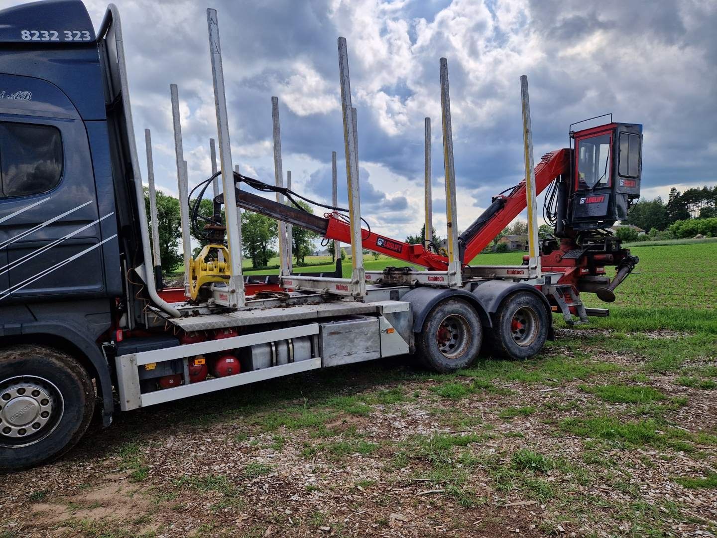 Zestaw Scania R730  do drewna do lasu 2013r