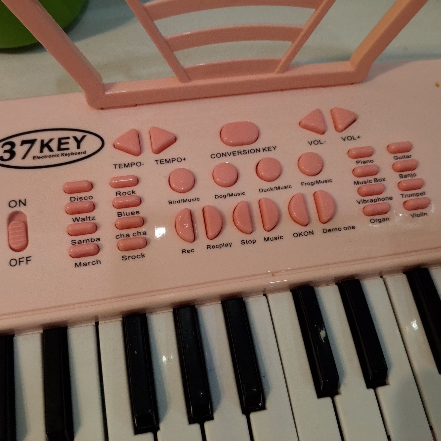 Gitara pianino z mikrofonem Zestaw muzykanta