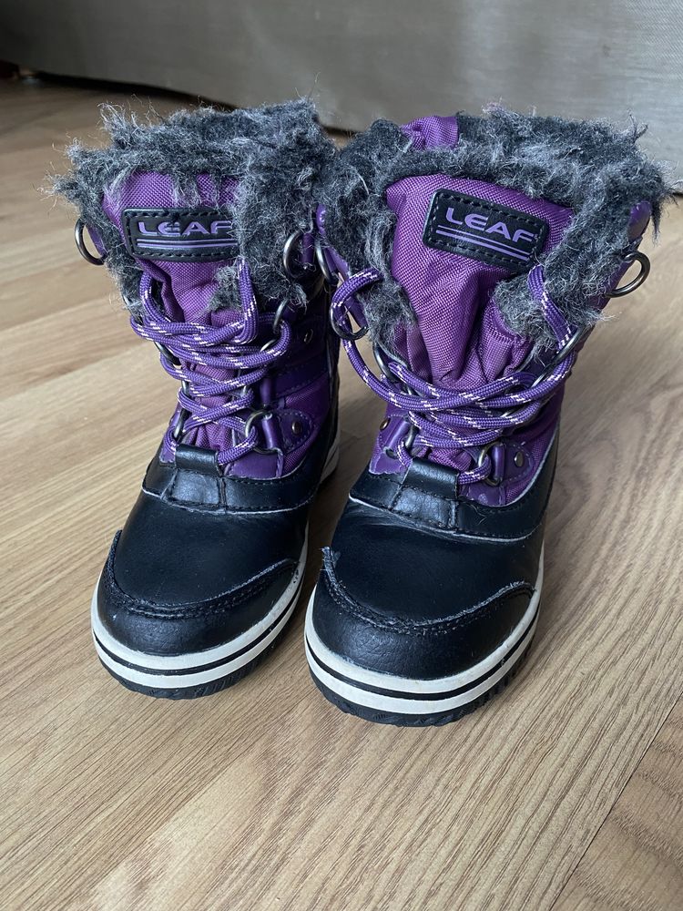 Buty zimowe, śniegowce wodoodporne dla dziewczynki, rozmiar 25