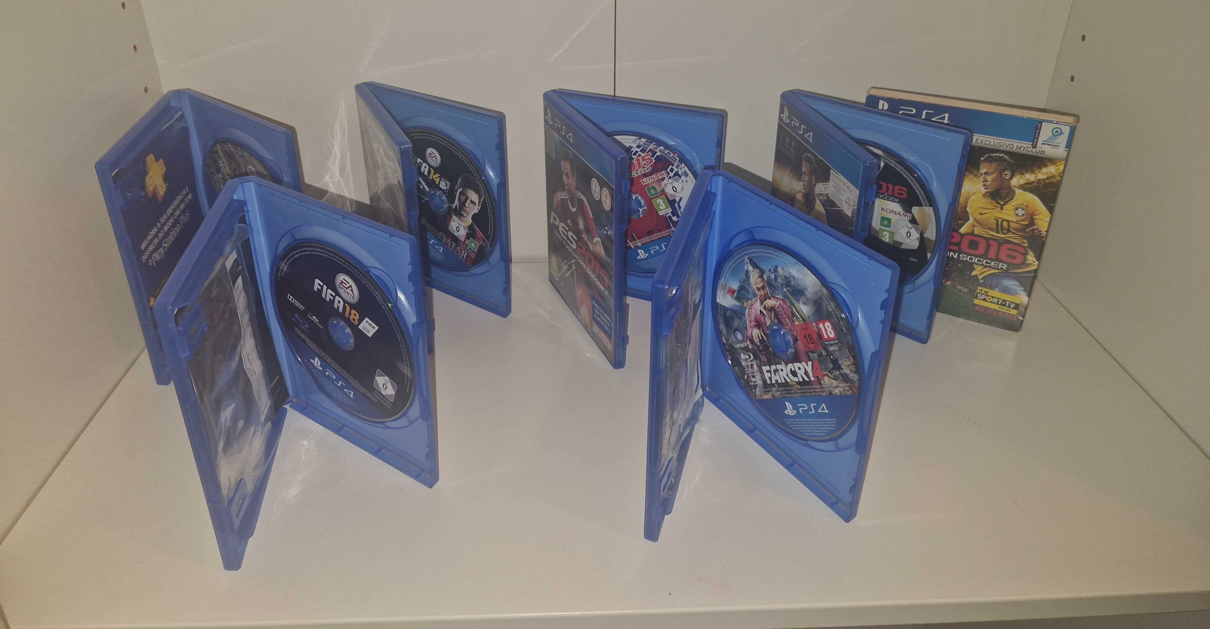 Conjunto de Jogos PS4 – FIFA, PES, Far Cry