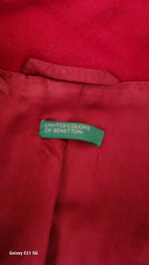 Casaco Benetton Vermelho