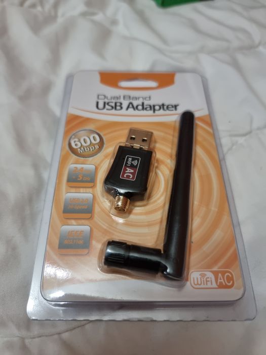 Karta sieciowa bezprzewodowa  WIFI USB AC 600MBPS 2.4/5GHZ DUAL BAND A