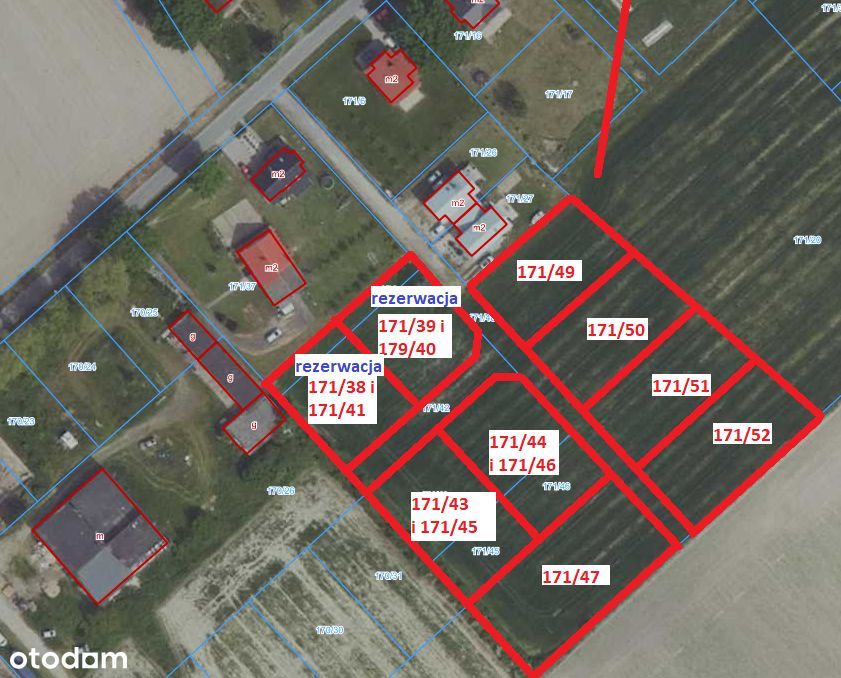działki budowlane przy lesie -od 801 m2 do 1306 m2-DZIEWIĘĆ SZTUK