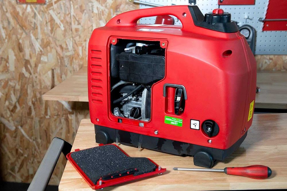 Mecafer 450113 Agregat prądotwórczy  1300W 230 V, Czerwony