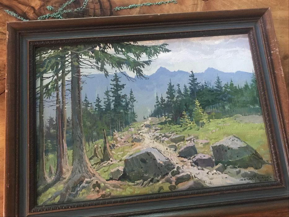 Leszek Stanko olej na plotnie orginal tatry