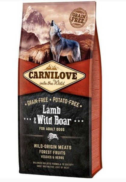 Корм для собак Carnilove Lamb & Wild Boar 12кг Срок 11.24