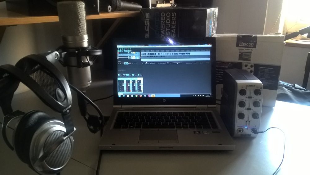 Mobilne Studio-Mikrofon MXL 440,Lexicon,Laptop,Słuchawki,kable,soft.