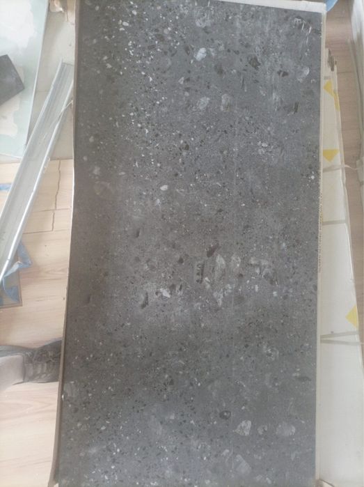 płytka lastryko TERAZZO ANTHRACITE LUSTER MATT GRES 60x120x0,9