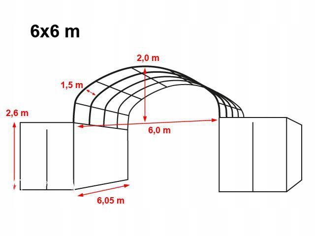 6x12 ZADASZENIE do kontenerów WIATA namiot kontenerowe PVC dach 10x12