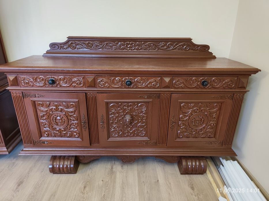 Komoda i witryna Dębowa