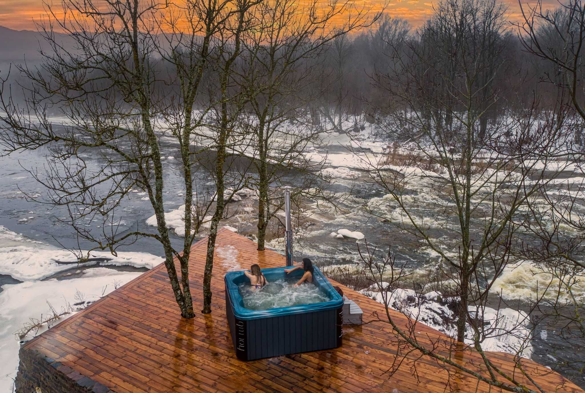 Slow Spa akrylowe jacuzzi balia beczka sauna