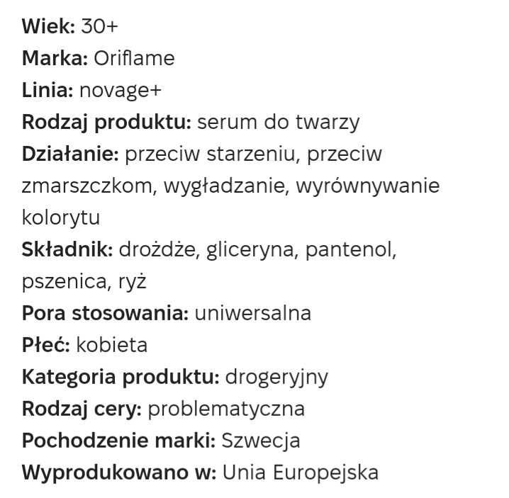 Serum do cery problematycznej Oriflame