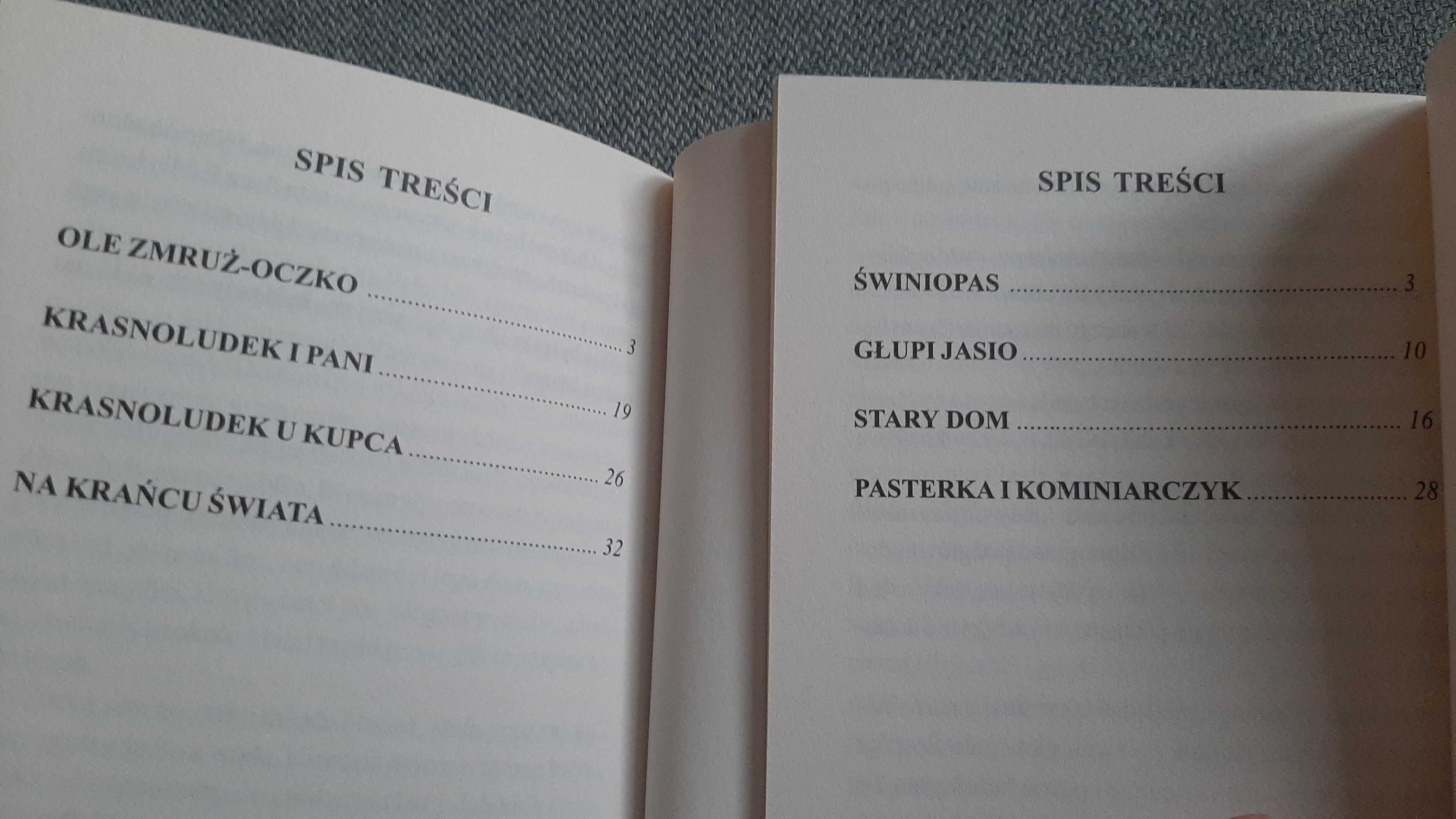 Baśnie Andersena Ole Zmruż-oczko Świniopas Głupi Jasio Stary dom Paste