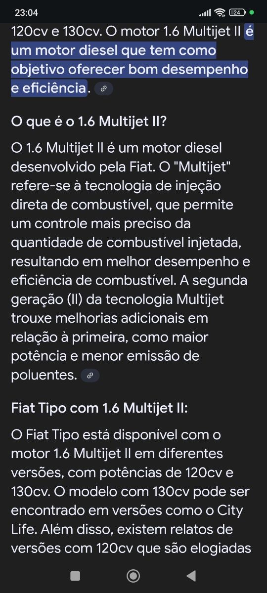 FIAT TIPO 1.6 Multijet lounge preto