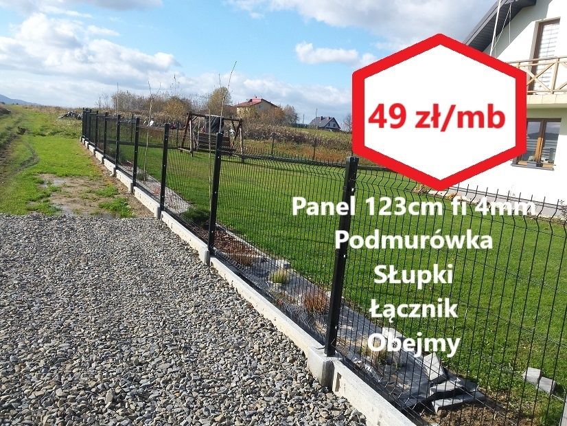 ogrodzenie panelowe kompletne 49zł