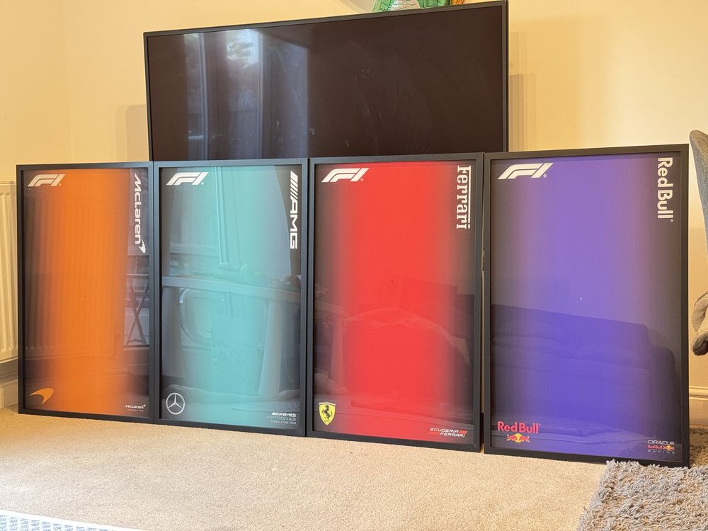 Coleção 4 quadros para lego formula 1 ferrari mclaren mercedes redbull