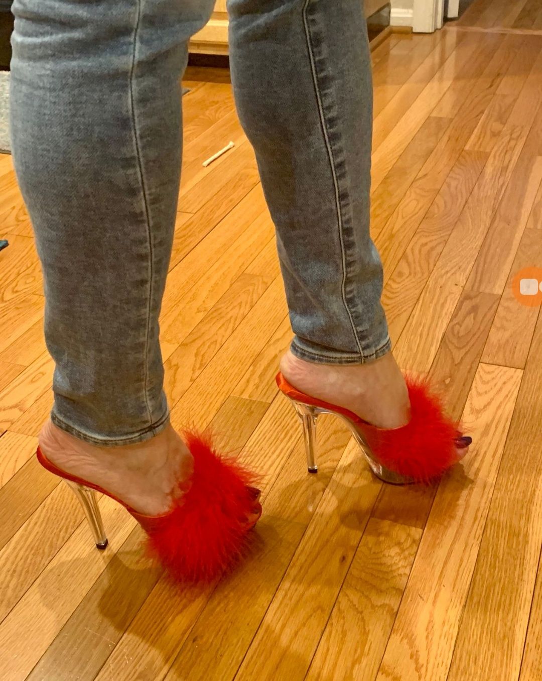 Piękne Klapeczki High Heels Futerko