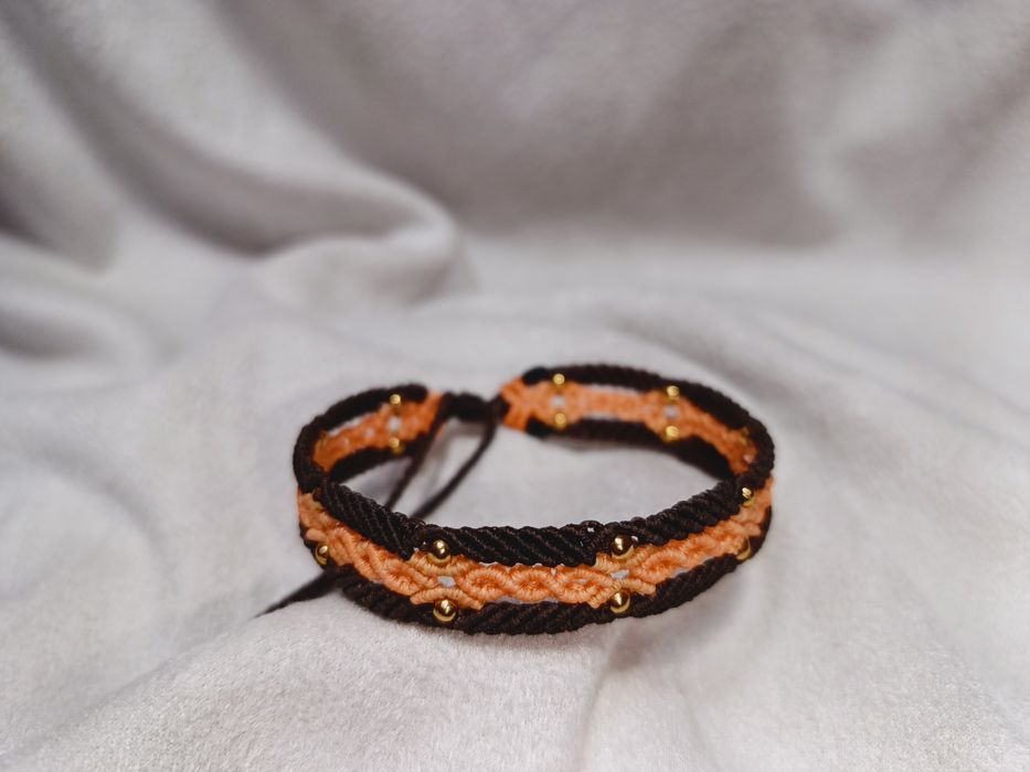 Плетений браслет макраме, ручна робота,подарунок