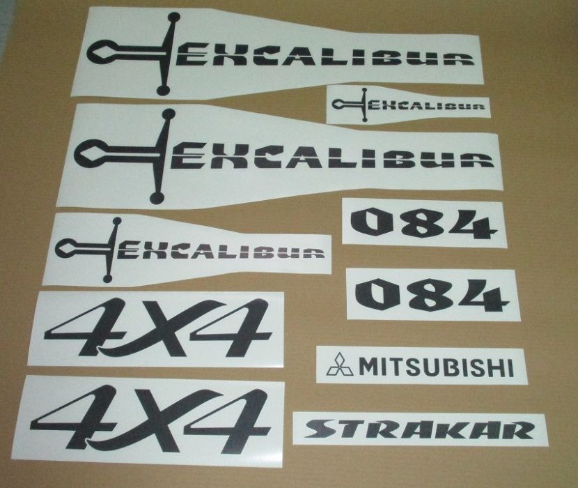 Autocolantes Mitsubishi Strakar L200 - Excalibur