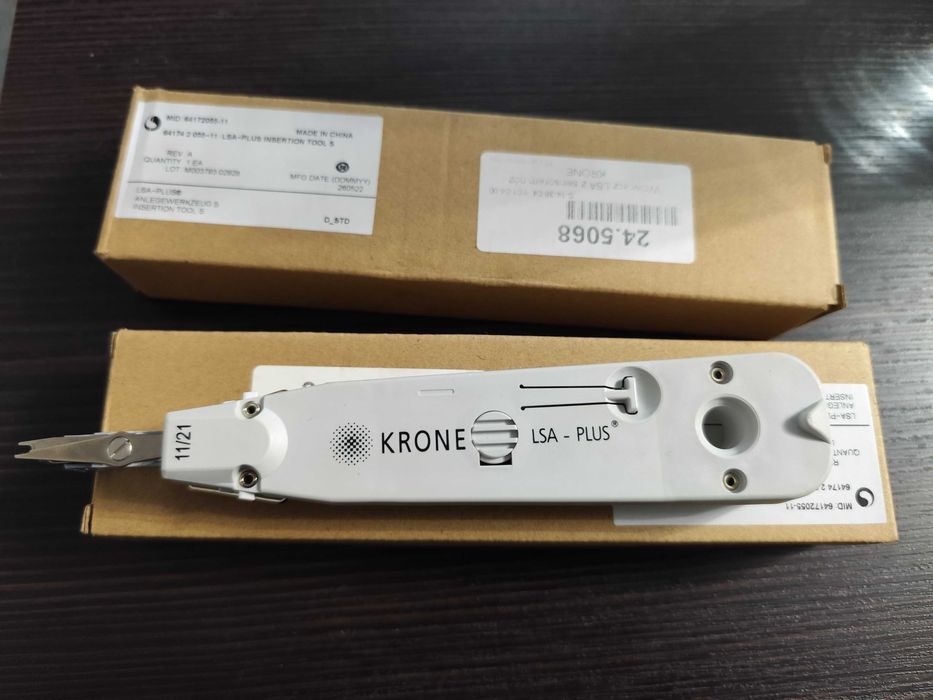 Wciskacz LSA z sensorem. Nóż KRONE