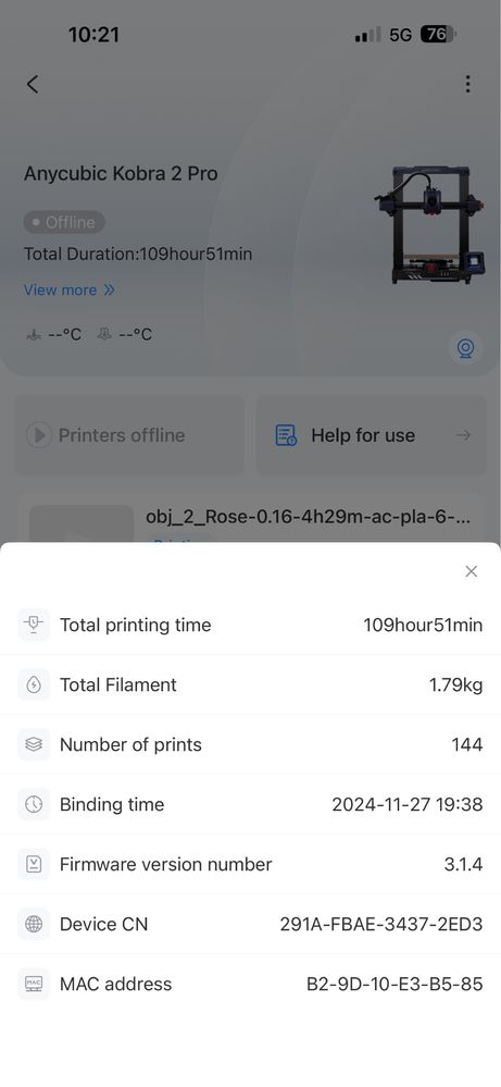 Drukarka 3d Anycubic kobra 2 pro