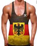 Stringer Ginásio Bandeira Alemã - XXL - Marca GETDOWN GYMWEAR