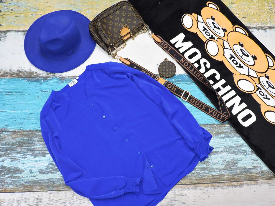 Vrs Piękna koszula kobalt 36