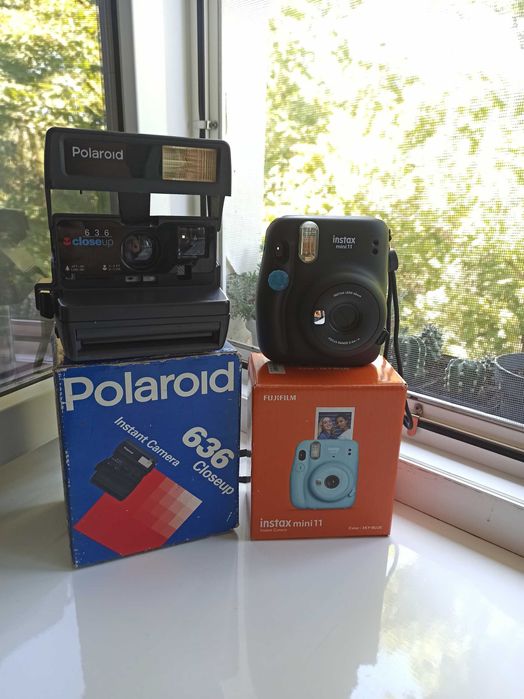 Камера миттєвого друку Fujifilm Instax Mini 11 і Polaroid 636 ОЛХДОСТА