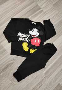 Dres Disney Miki myszka Mickey bluza spodnie dresowe zestaw h&m