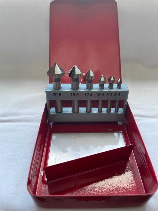 Pogłębiacz stożkowy - zestaw 6 sztuk - NOWY