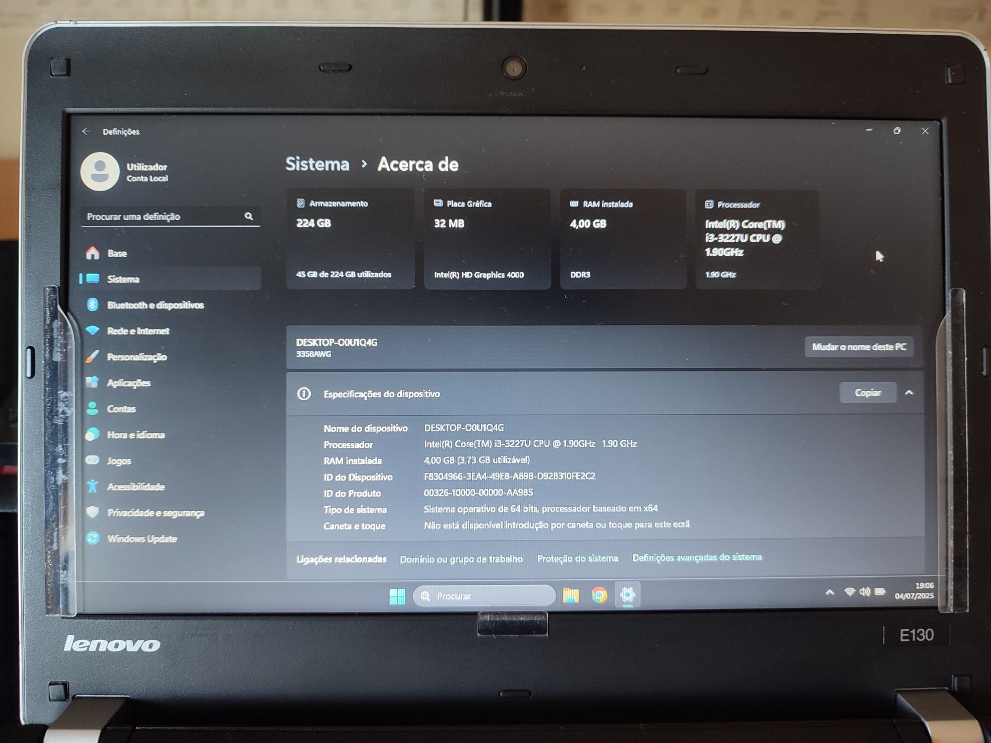 Portátil Lenovo Thinkpad