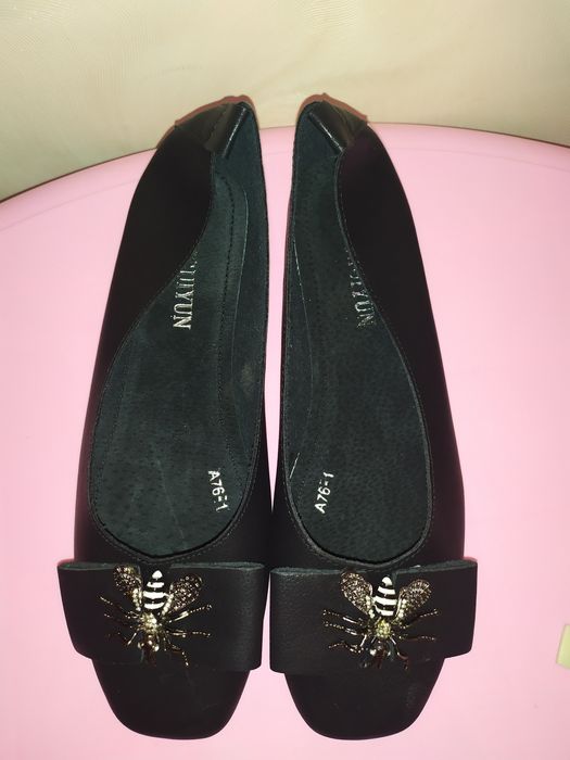 Балетки черные 38 р.