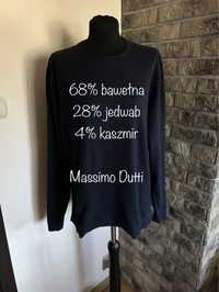 Wiosenny granatowy sweter Massimo Dutti rozmiar M