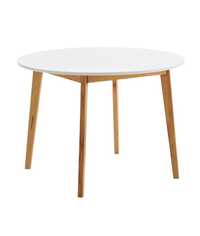 Білий круглий стіл jysk обідній стол діаметр 105