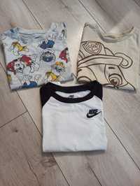 Koszulki dla chłopca, cool club, Nike, psi patrol 104/110