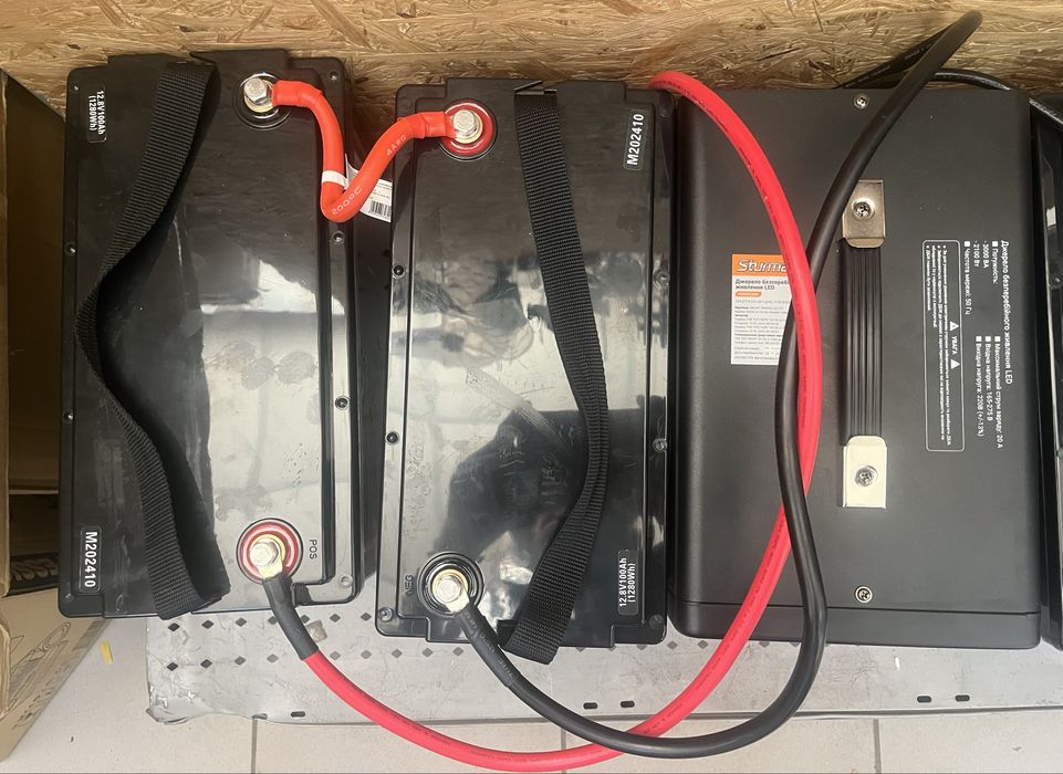 Зарядна станція 2 кВт/ ДБЖ Sturmax + 2 АКБ LiFePO4