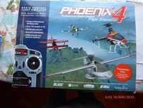 Troco-Simulador vôo profissional PhoenixR/C4;radio Spektrum DX5e;